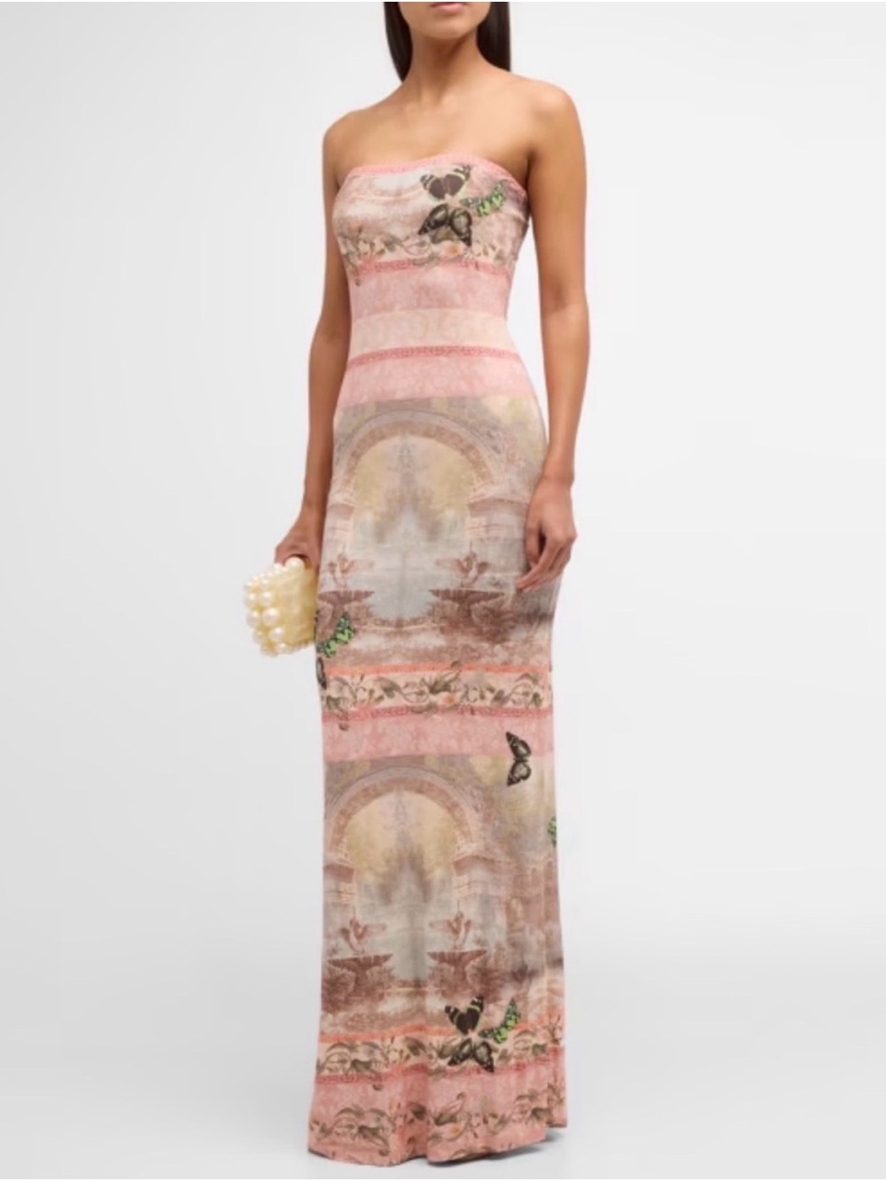 Alice and Olivia Versailles Strapless Dress